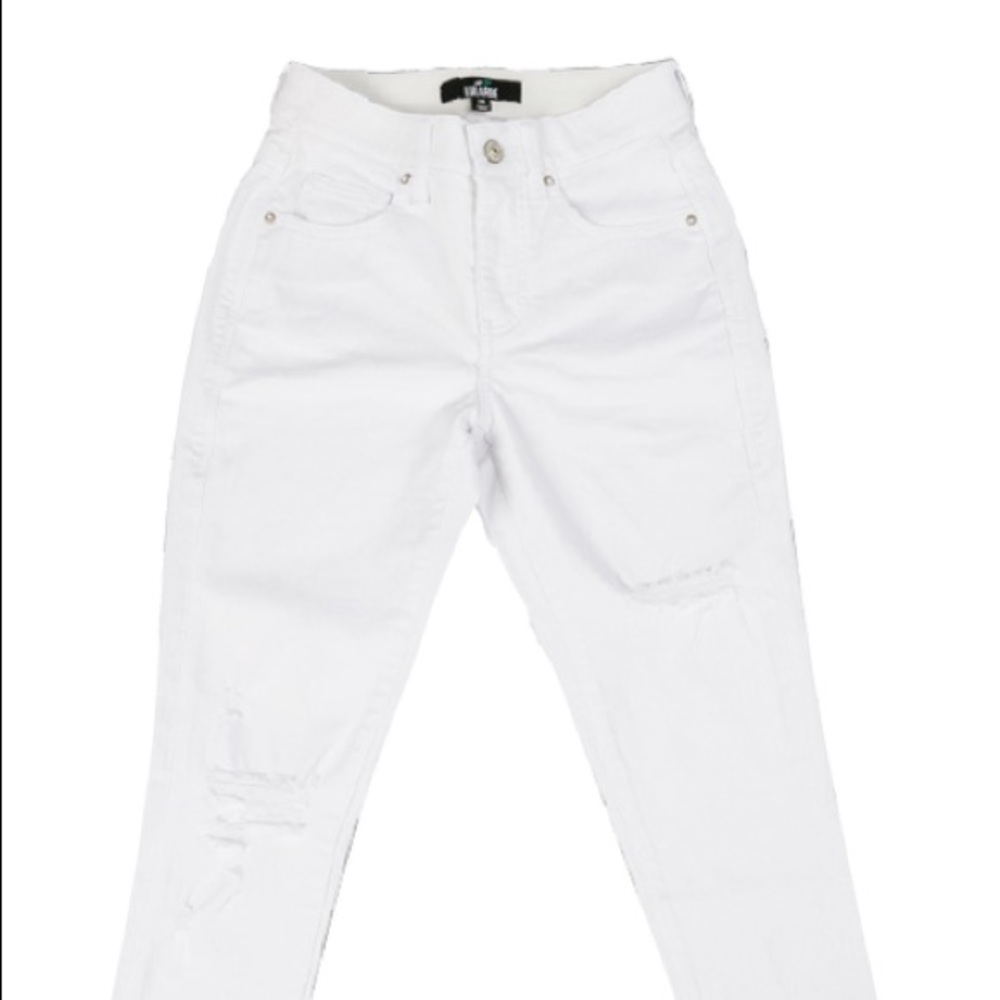 NWT Lularoe White Distressed Denim